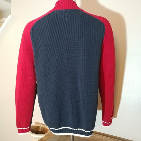 Tommy Hilfiger Spellout Zip Front Sweater